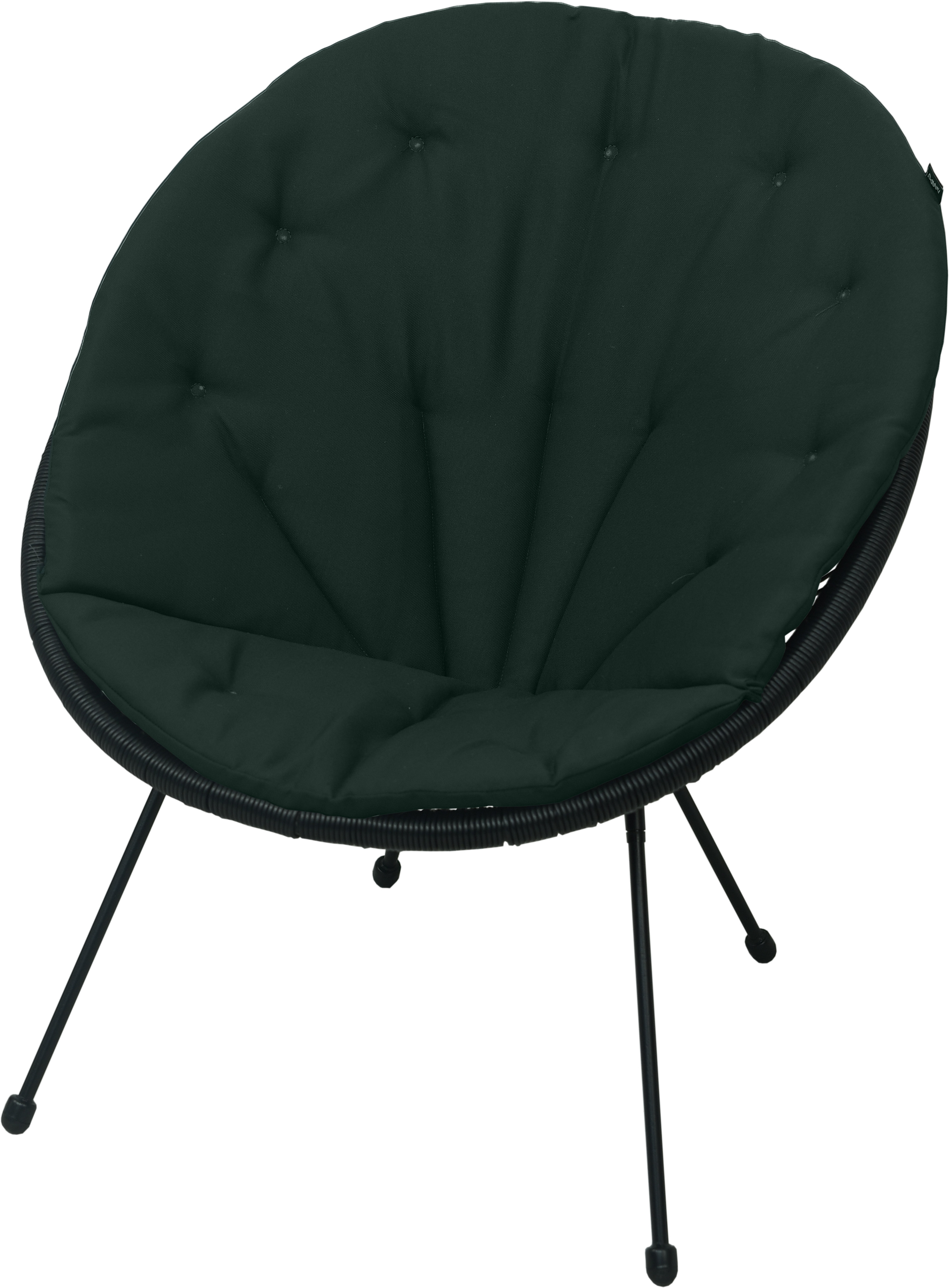 Poduszka na fotel żyłkowy AMPO ciemny zielony gładki Acapulco 1 szt.