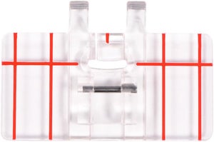Pied Presseur Guide De Couture Pour Points Parallèles - Compatible Brother, Singer - Transparent