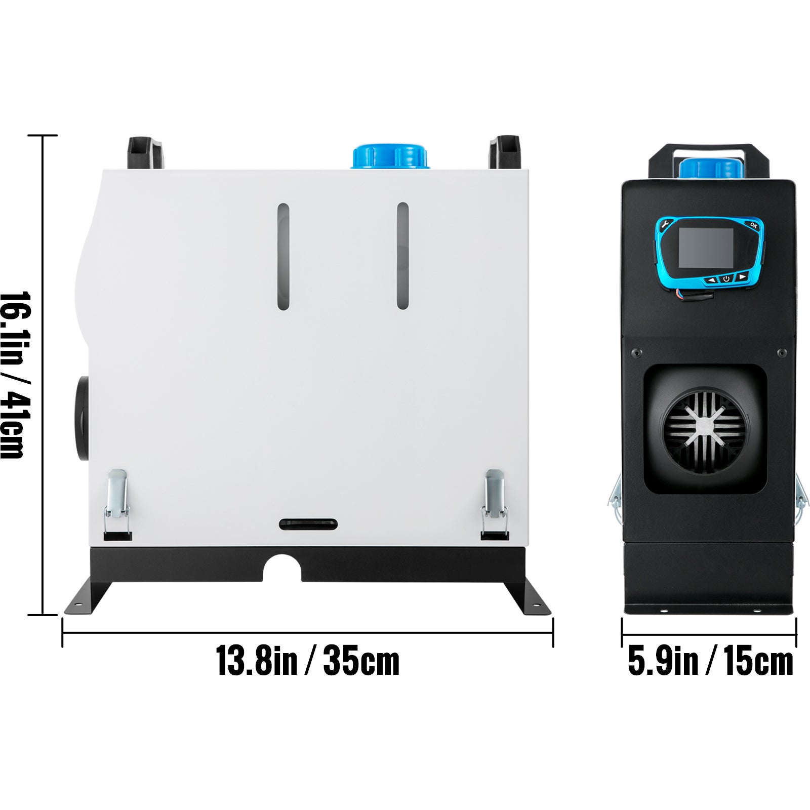 Chauffage à air diesel 8 kW, chauffage de stationnement 12 V, sortie d'air, interrupteur LCD rouge, télécommande SucceBuy - 2