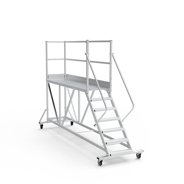 Plateforme roulante 8 marches - Hauteur max. de travail 3.60m - PTF2508D-RS