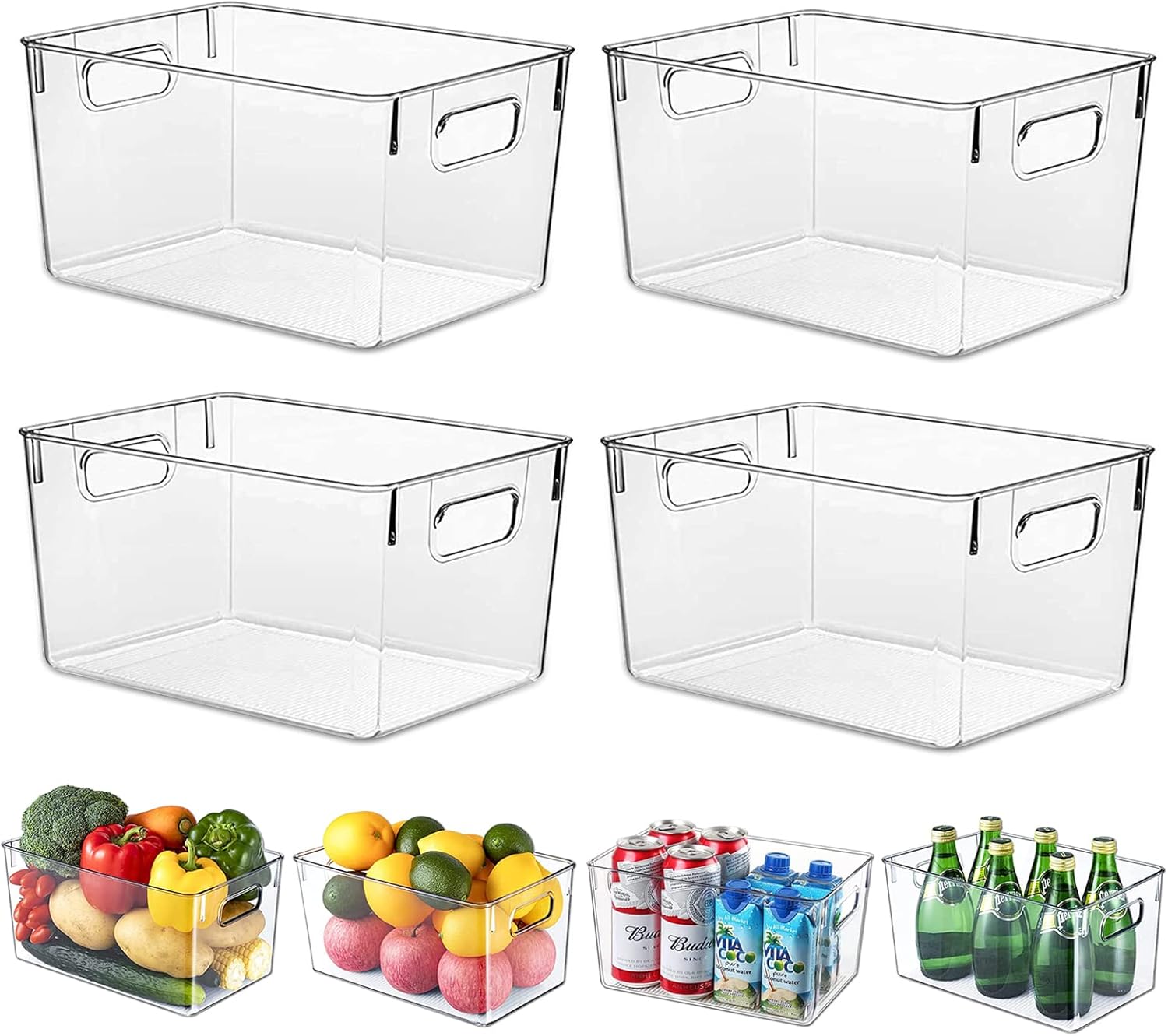 Les boîtes de rangement minces pour réfrigérateur et congélateur Home Les boîtes de rangement minces pour réfrigérateur et congélateur Home