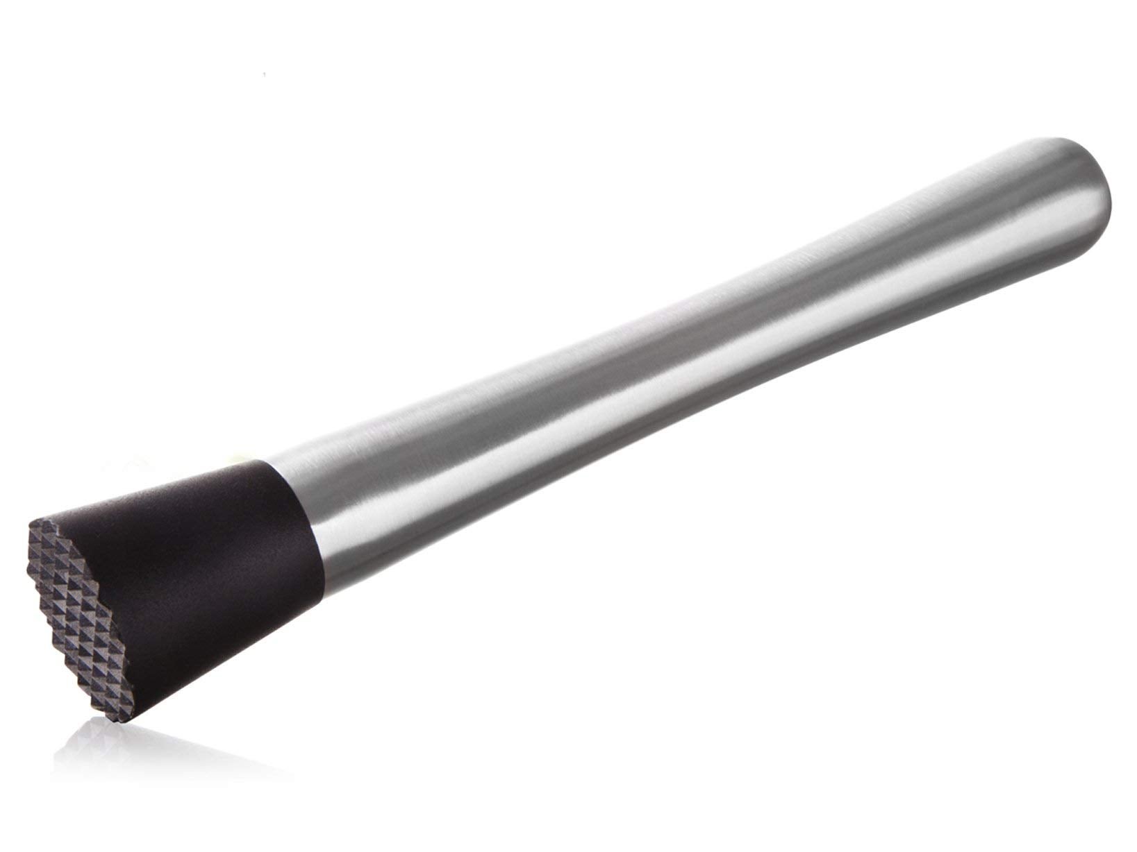 Pestello Jumbo Barfly M37059 - Legno E Acciaio Inox, Fondo Strutturato, 31,4 Cm