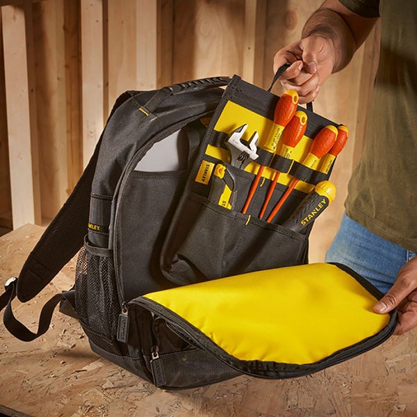 Echafaudage roulant alu - Hauteur de travail maximale de 2.90m + Sac à dos de chantier - P6-SAC - 6