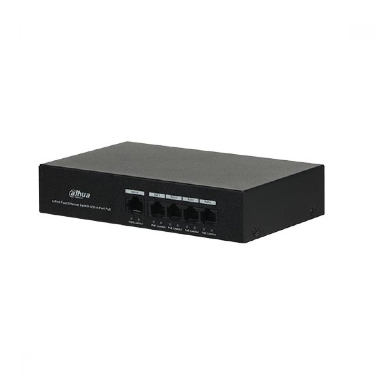 4 ports PoE Extender, 1 PoE in 3 PoE Out PoE, IEEE802.3af/at PoE, Ethernet 100 Mbps, rail DIN et