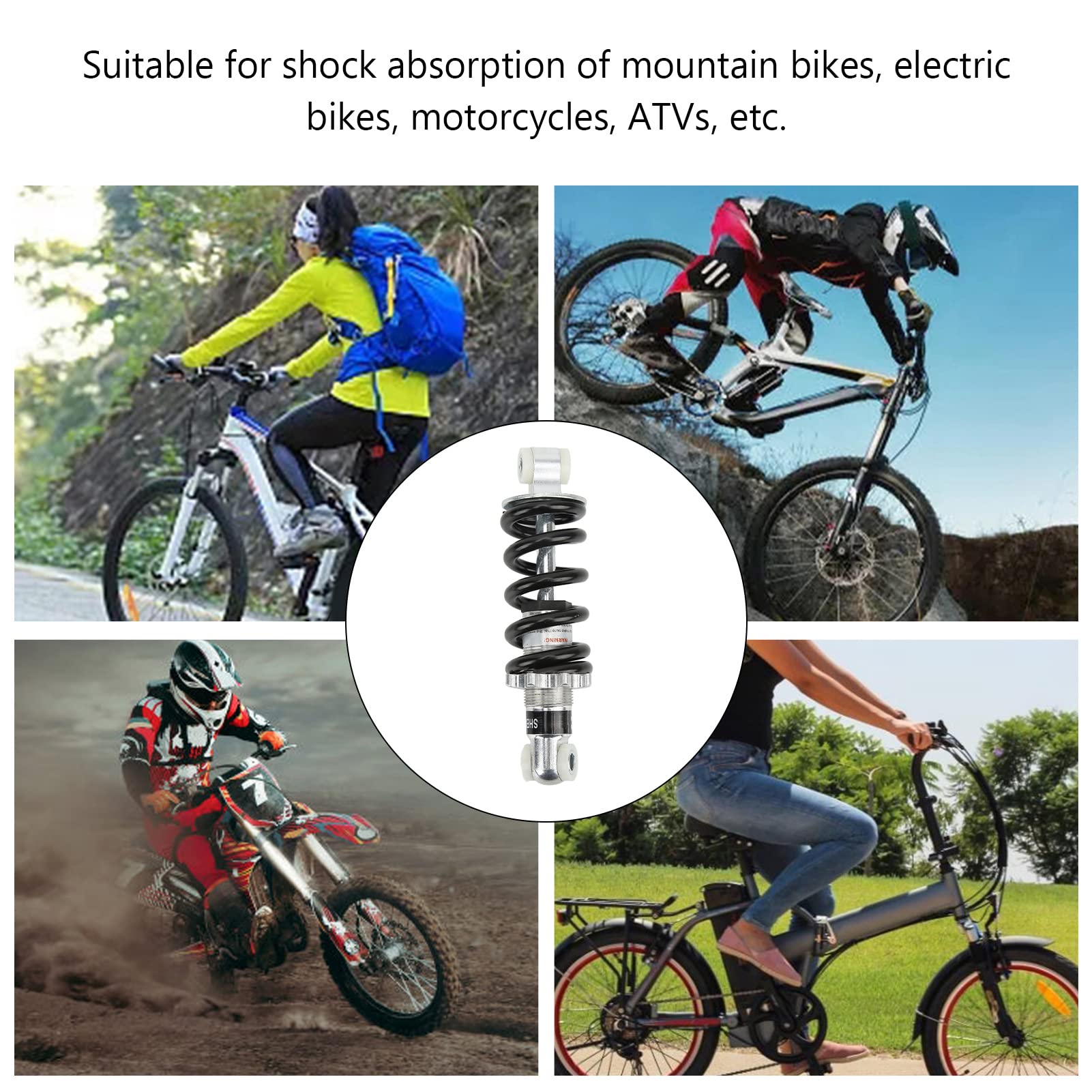 Ammortizzatori per bicicletta 150mm 750LBS Ammortizzatori per mountain bike moto - 4