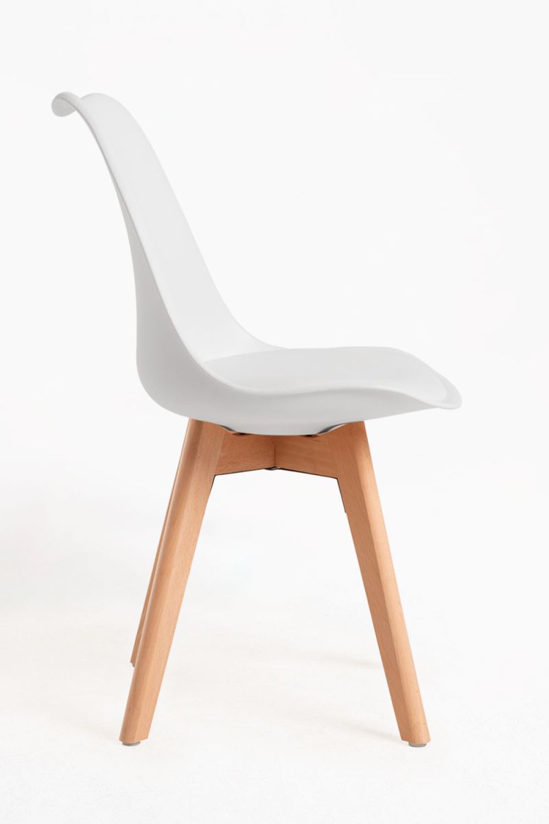 Regalos Miguel - Packs Sillas Comedor - Pack 4 Sillas Synk Basic - Blanco - 5