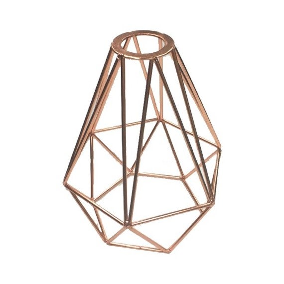 Abat-jour Cage D'ampoule Métal Noir Vintage - 14,5 X 12,5 Cm