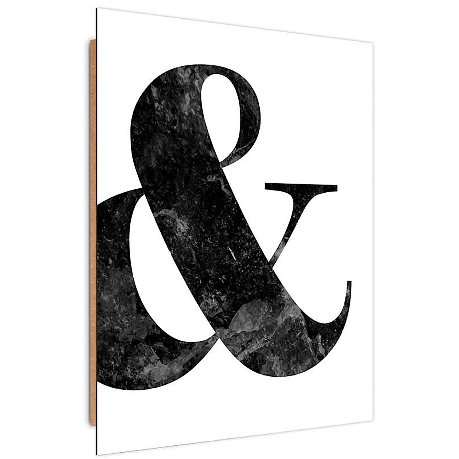 Tableau bois & - 30 x 40 cm - 2