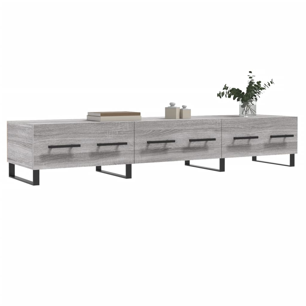 Meuble TV sonoma gris 150x36x30 bois d'ingénierie - 3
