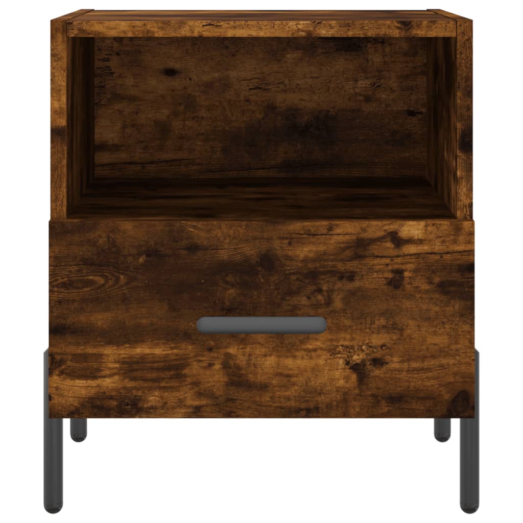 Lot de 2 Tables de chevet，Table d'appoint, Table de nuit pour Salon Chambre chêne fumé 40x35x47,5cm bois d’ingénierie679310 - 7
