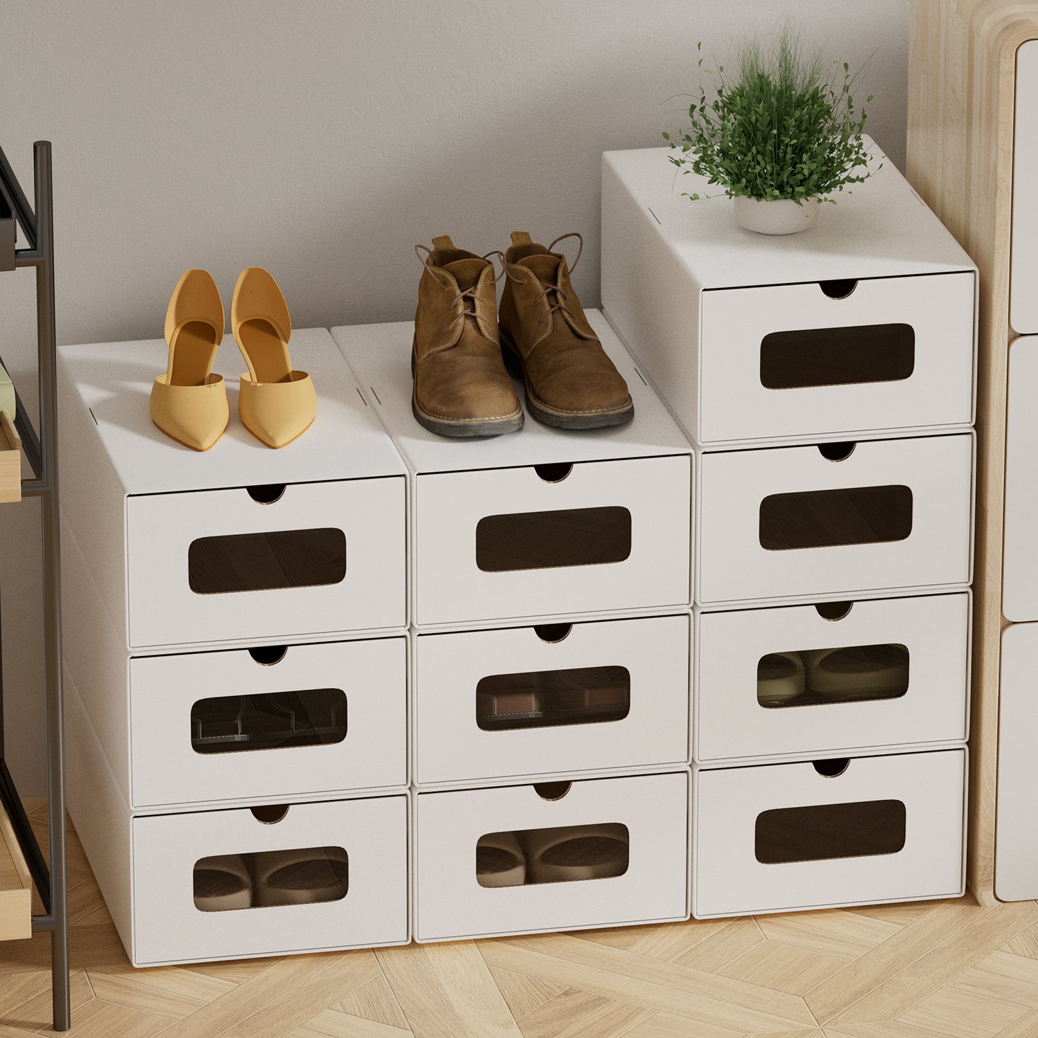 Boite Rangement Chaussures Empilable