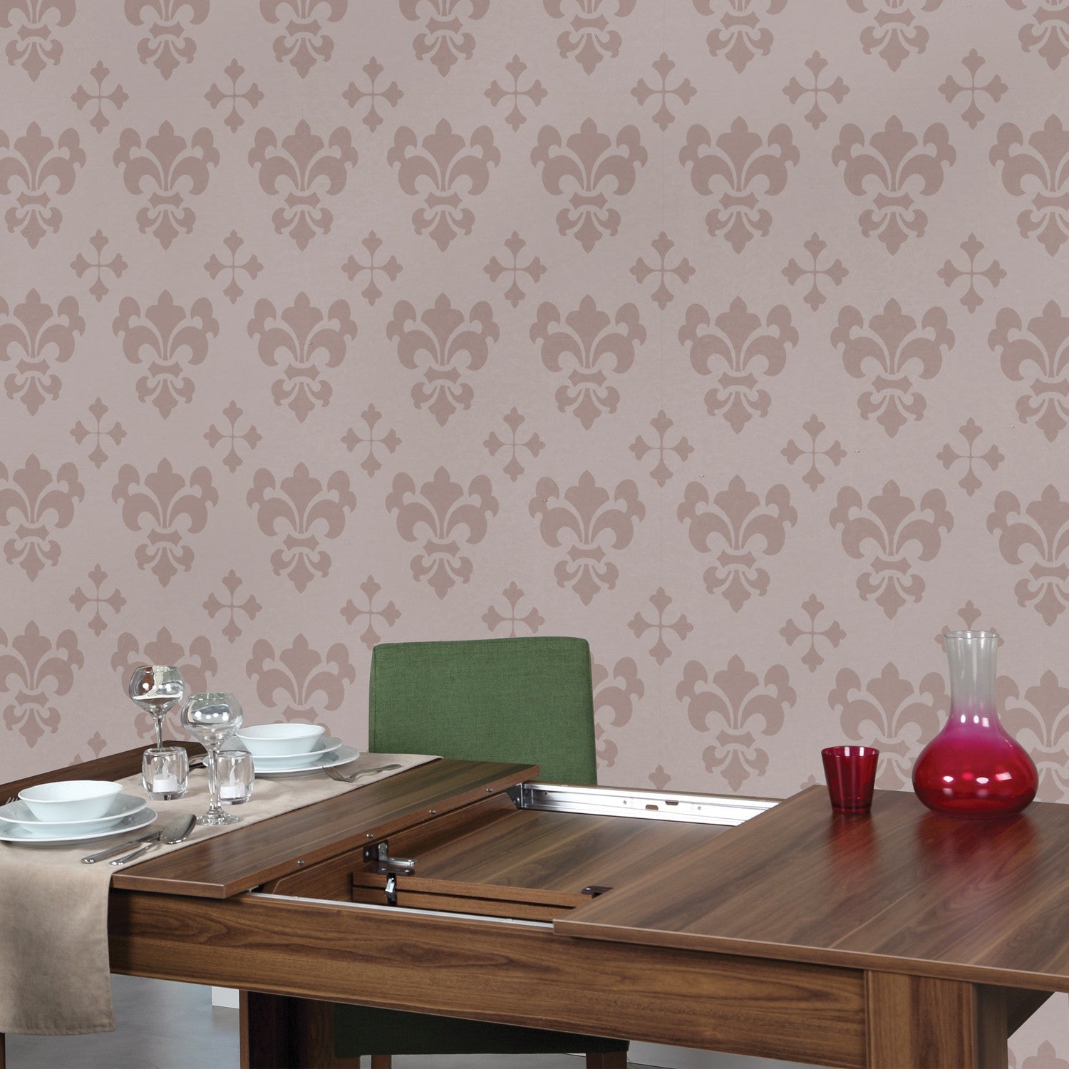 Menzzo  Mesa De Comedor Extensible Oblo En Nogal , Leroy Merlin