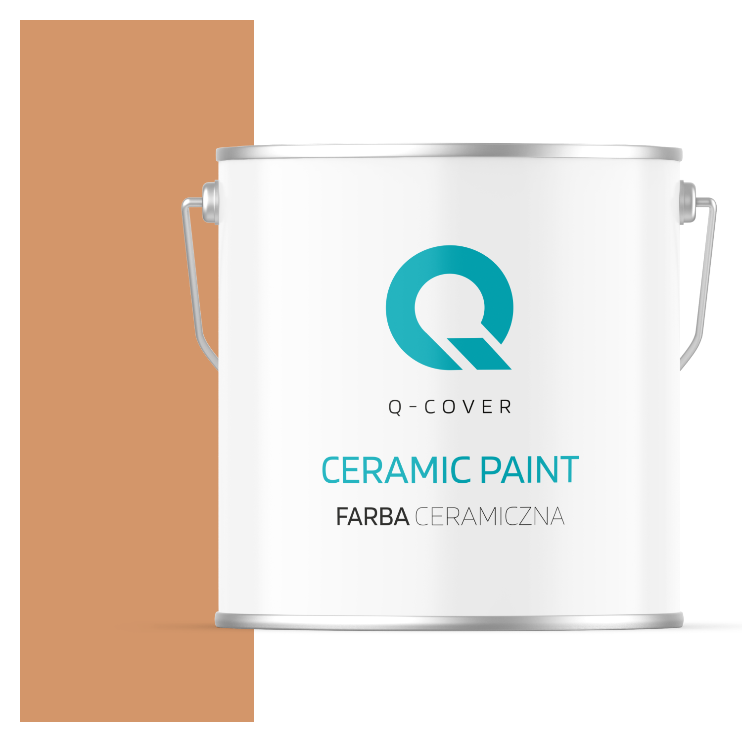 Farba Ceramiczna Do Ścian i Sufitów Q-Cover Herbaciany H6135 Głęboki Mat 5L