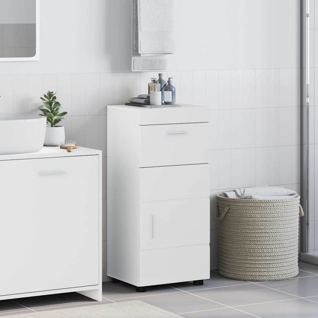 Set di Armadi da Bagno TULUM Bianco 37 x 31,5 x 82 cm vidaXL