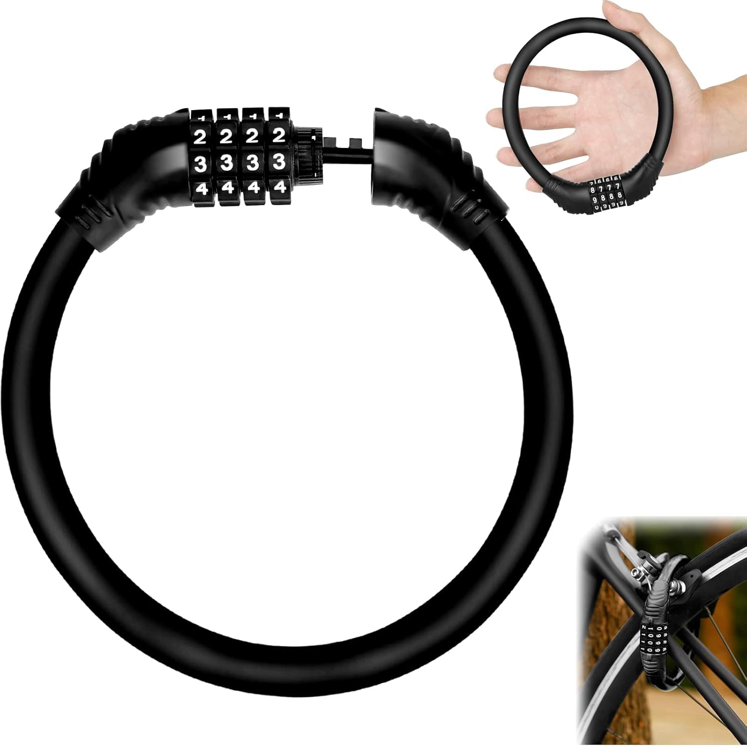 Antivol Vélo Antivol Trotinette Electrique Cadenas Velo Antivol Trottinette Antivol Casque Moto Antivol Remorque Attelée Antivol Velo Code code i