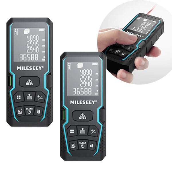 Zestaw laserowych dalmierzy instrument do pomiaru na podczerwień elektroniczna linijka wysokiej precyzji przenośny wodoodporny instrument pomiarowy m