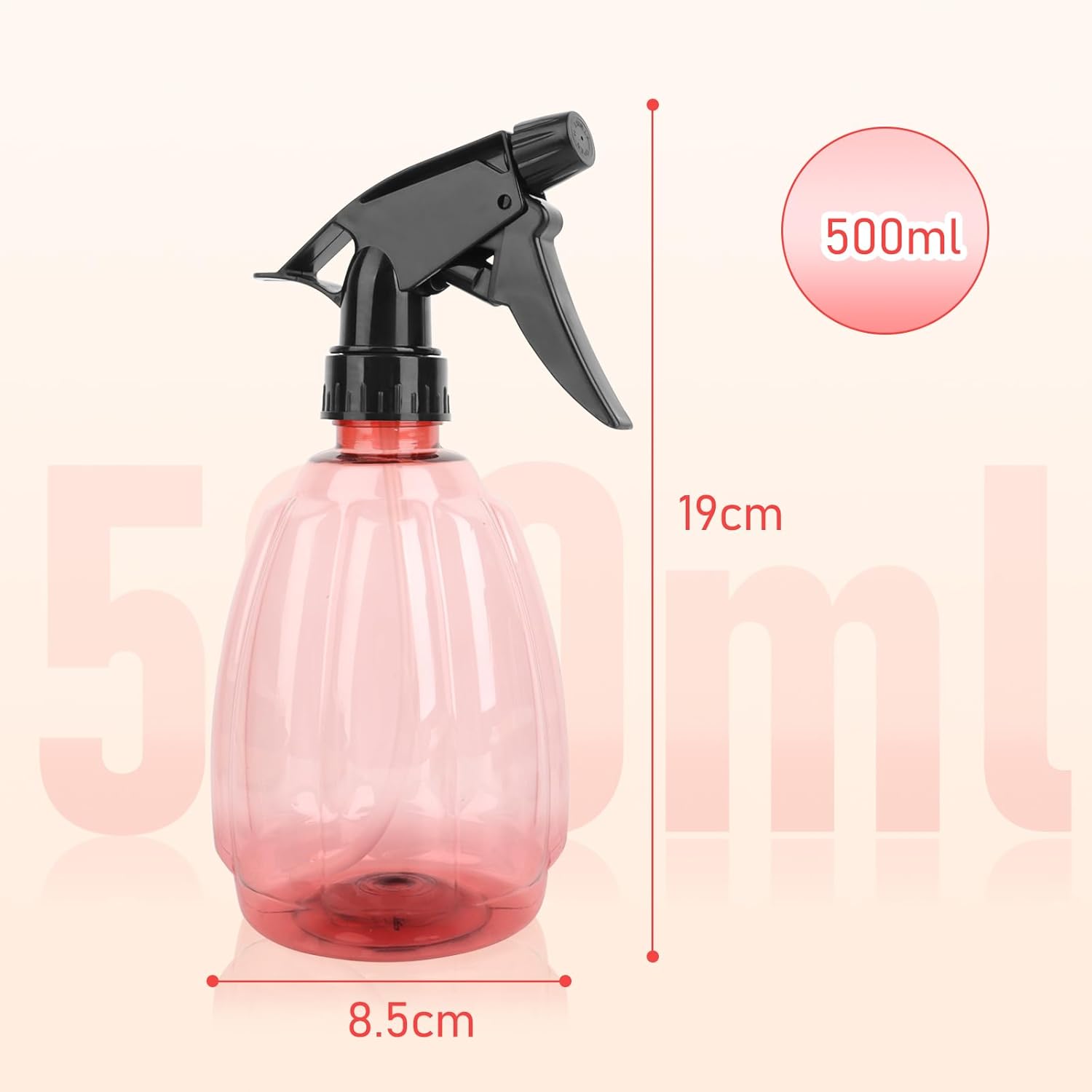 3PCS 500ML Flacons Pulverisateur Vaporisateur Bouteilles en Plastique,  Spray Réutilisable, Bouteille Vaporisateur d'Eau, Flacon Pompe Vides pour  Netto
