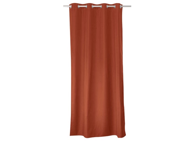 Rideau thermique en microfibre doublée - Terracotta - 135x240 cm - Polyester