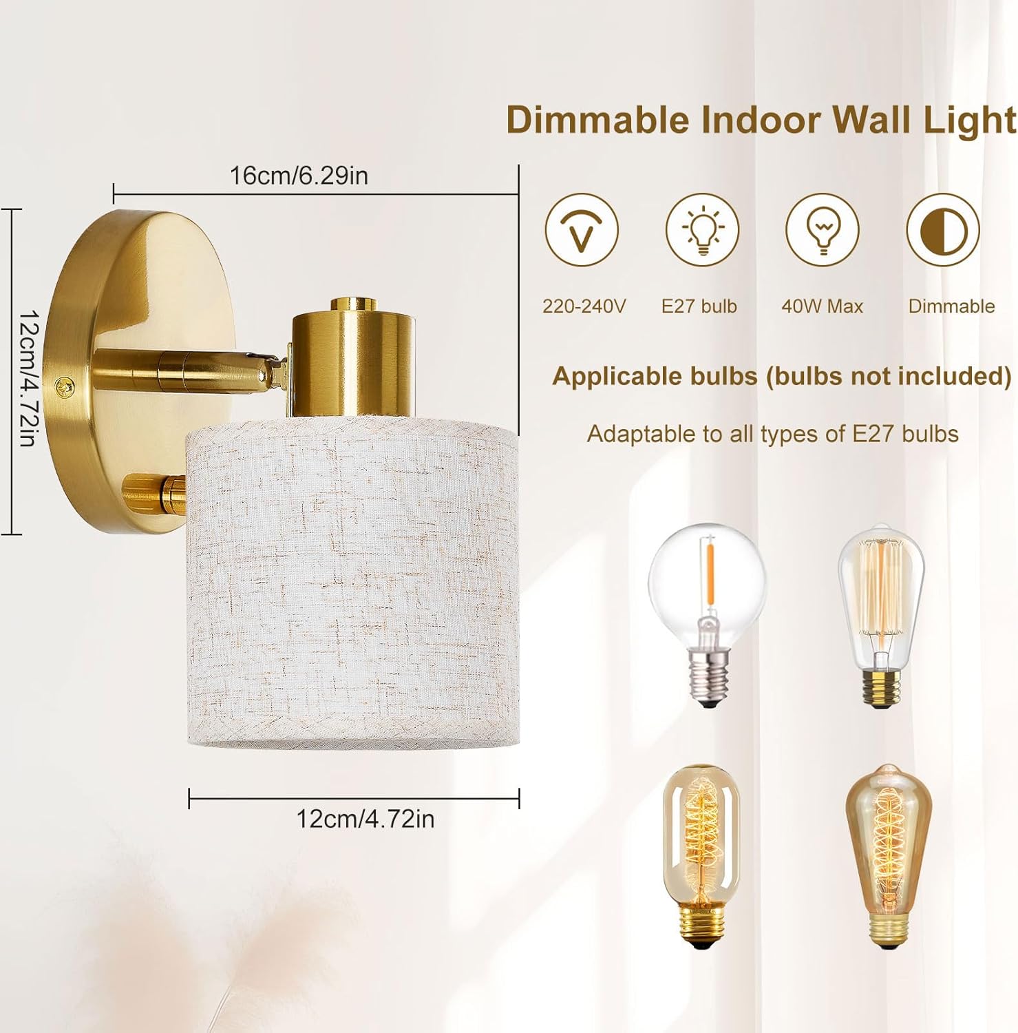 COMELY Applique Murale Extérieure LED 24W 2700LM avec Détecteur de Mouvement,IP65 Étanche,Lampe Murale Noire 3000K pour Jardin, Terrasse,Entrée,Garage - 5