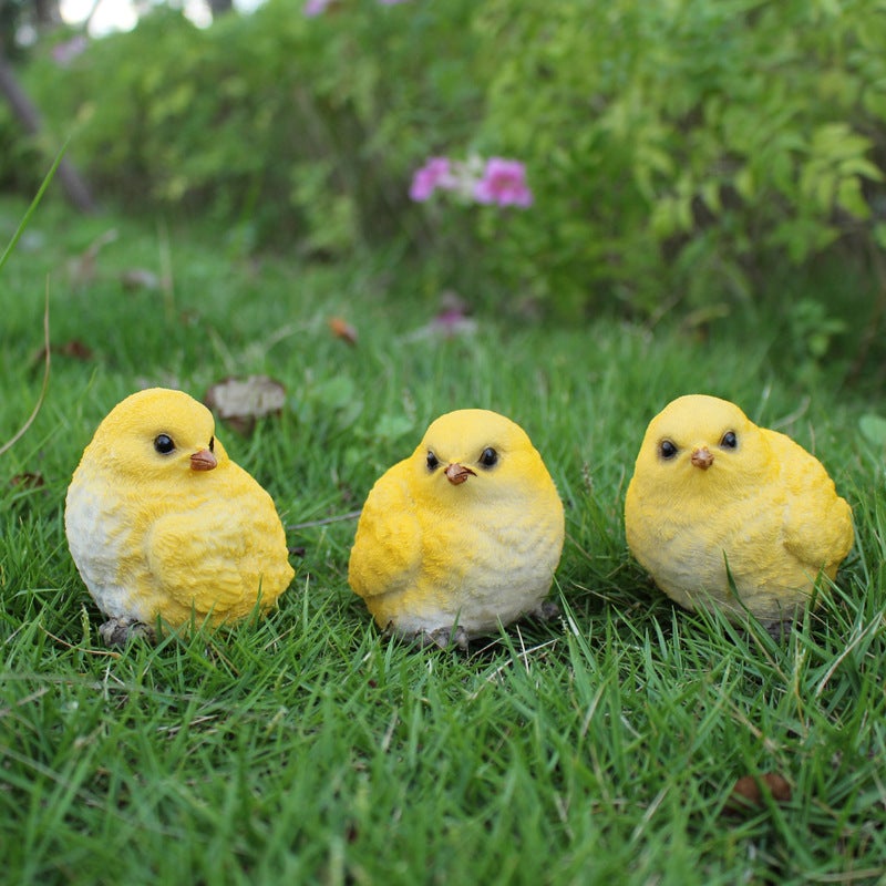18 Mini Pulcini In Resina Che Si Illuminano Al Buio - Figure Di Pollo Per Decorazione E Gioco