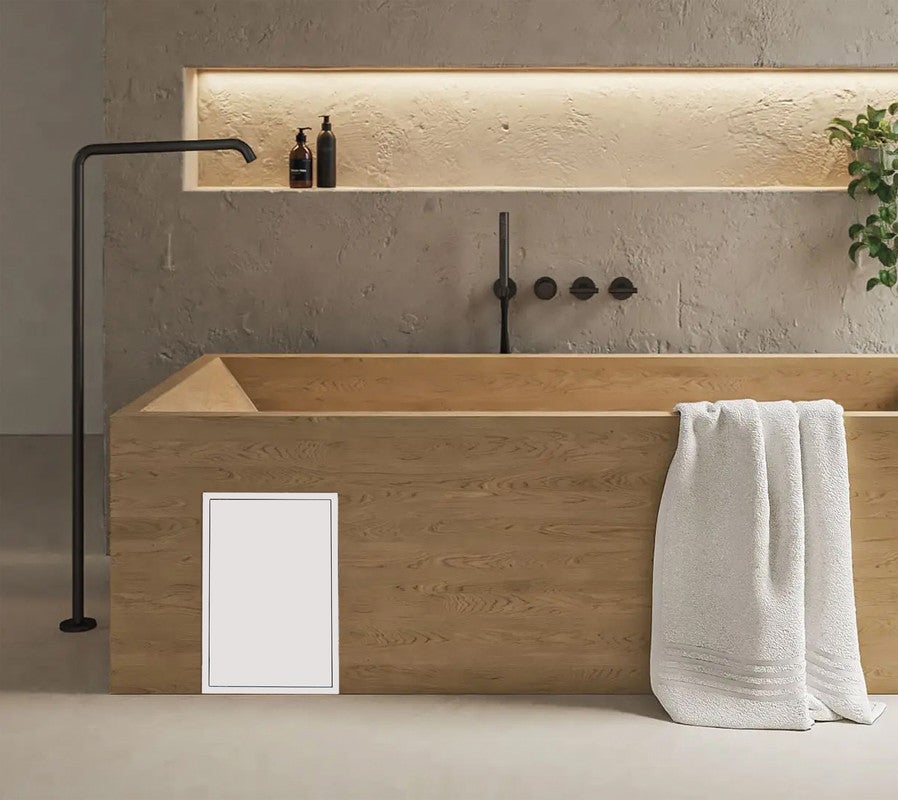 Trappe de Visite 600x800 mm en Acier avec Fermeture Magnétique,Ouverture Latérale Gauche/Droite,Panneaux d'Accès pour Mur,Compteur d'Eau,Baignoire - 8