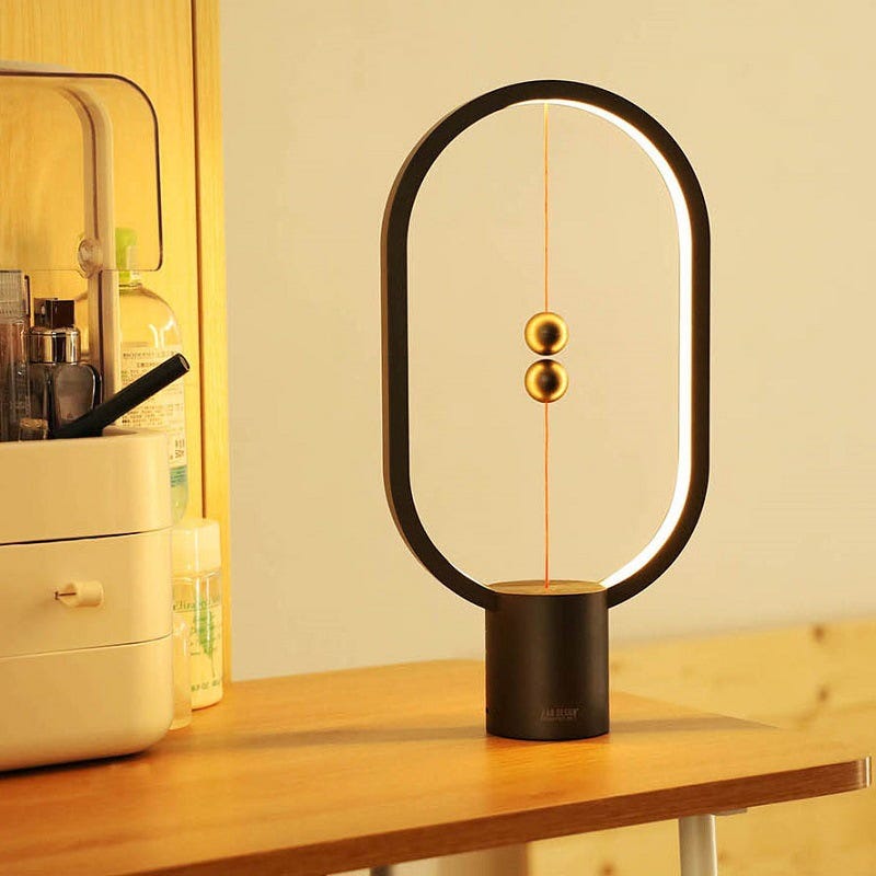 Charge Balance Balance magnétique demi-air LED bureau lampe magnétique Levitation ...