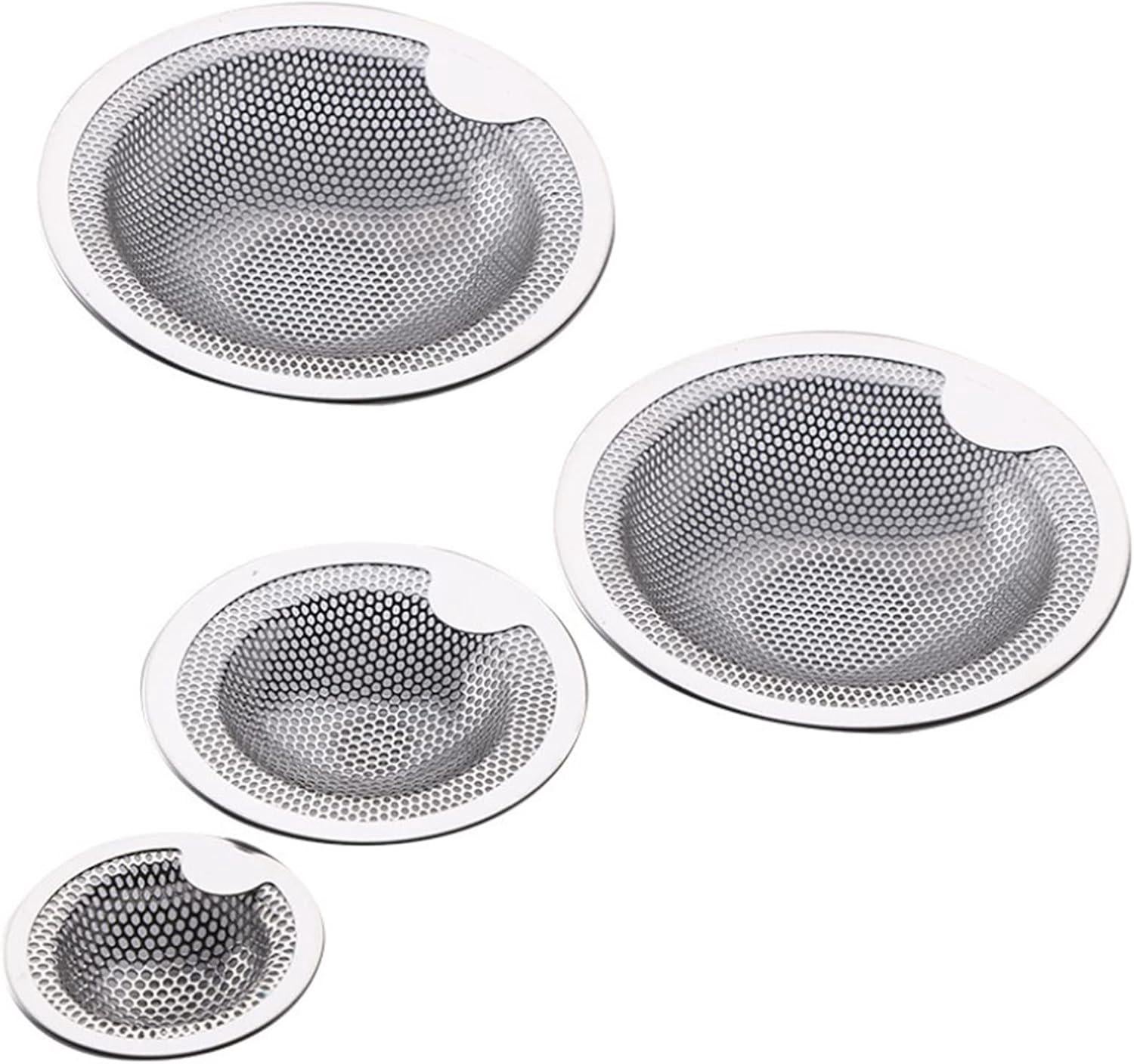 Set Di 4 Filtri Per Lavello Da Cucina, Filtro Per Lavello In Acciaio Inox Griglia Per Lavello Da Cucina Setaccio Filtrante Per Bagno Cucina Doccia Vasca O Lavello Da Cucina 70 Mm 95815019