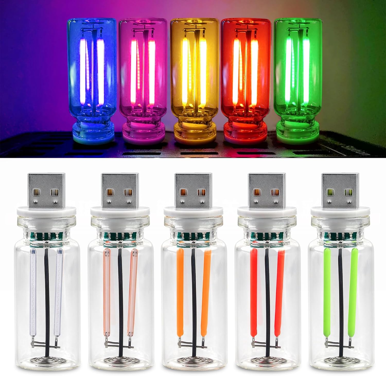 GUUZI Lot de 5 Lumières LED Etanches, Lumières Intérieures à LED