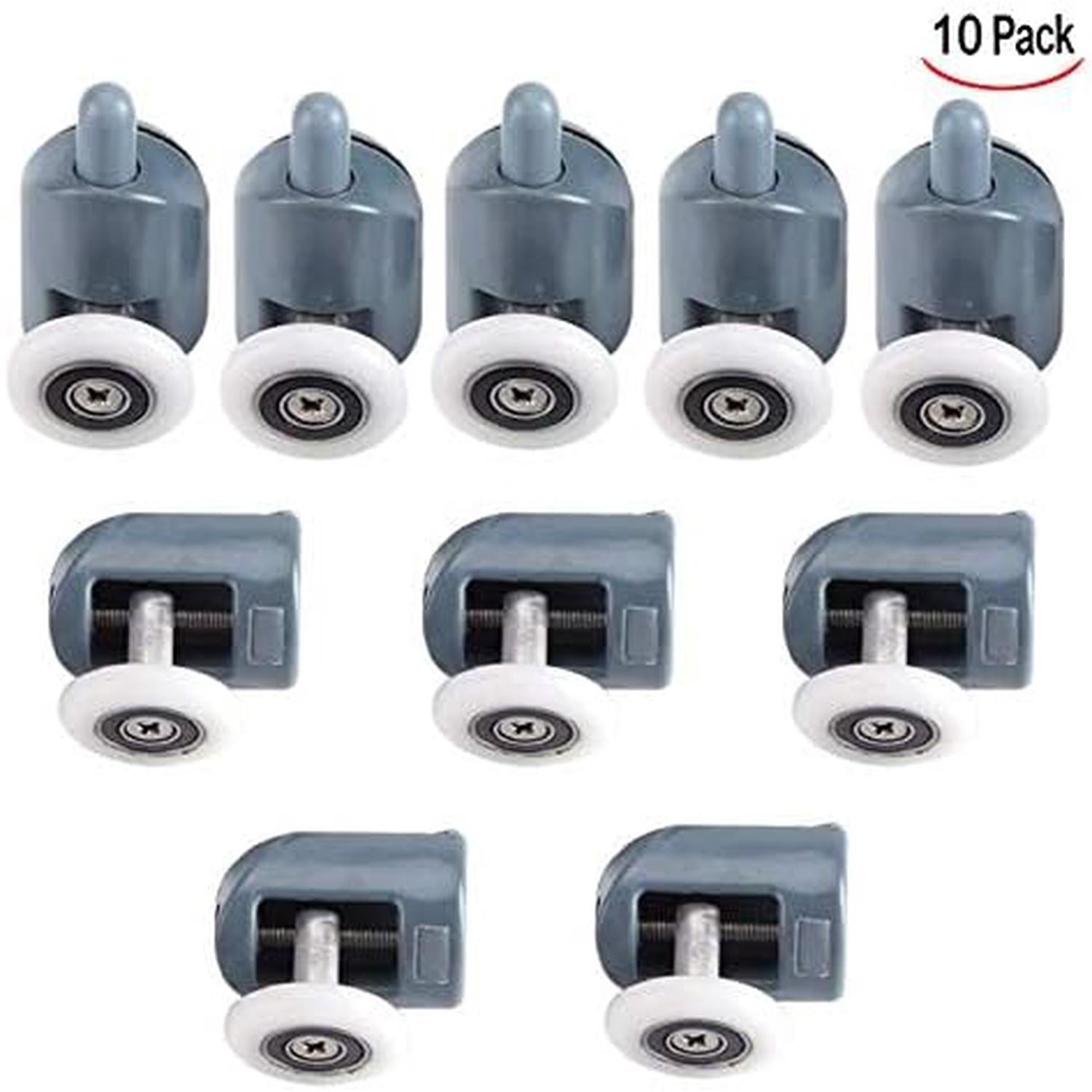 10 Pcs Roulette Porte Coulissante, Roulettes Coulissantes Porte Salle de Bain pour Porte De Douche Roulette Roue Porte Douche - 5