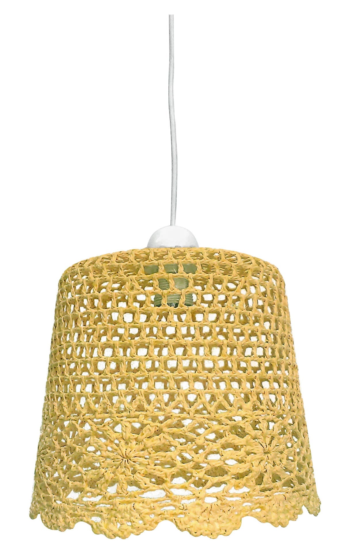 Lampa wisząca NONNA biało-żółta 1 x E27 x 60W wym: 100 x 27 x 27 cm Candellux