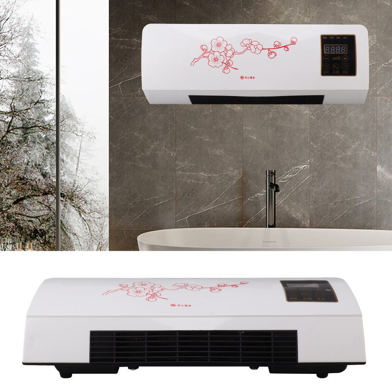 Climatiseur/chauffage mural, mini appareil électrique de chauffage et de refroidissement avec télécommande pour chambre, salle de bain, salon (CN) - 2