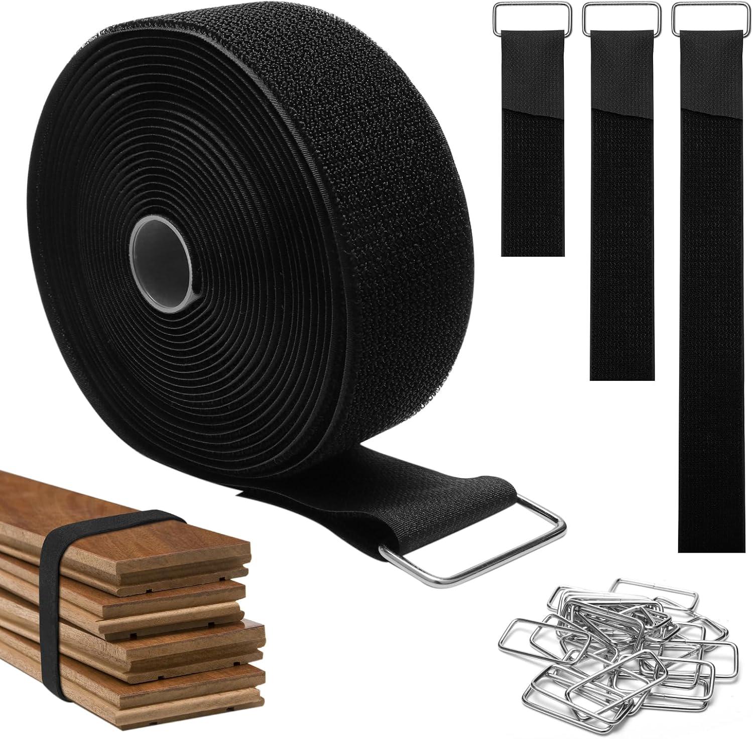 5 M × 5 CM Sangle Scratch avec 25 Boucles en Métal, Bande Sangle ...