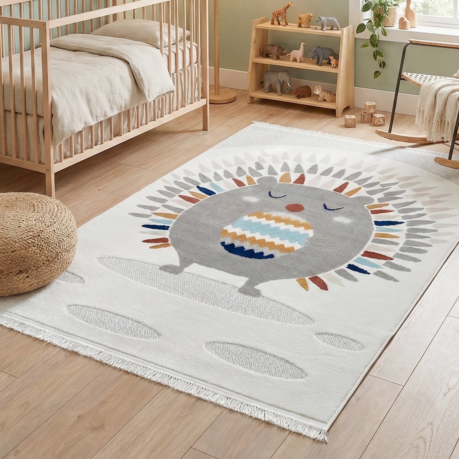 Tappeto per bambini RAINBOW 80 x 150 cm - Grigio | Leroy Merlin