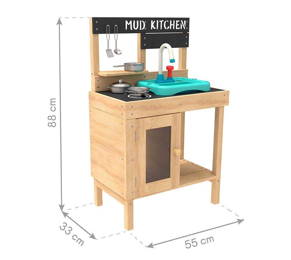 Cuisine d'extérieur pour enfant JUNIOR COOK bois FSC® + Splash & Play - 7