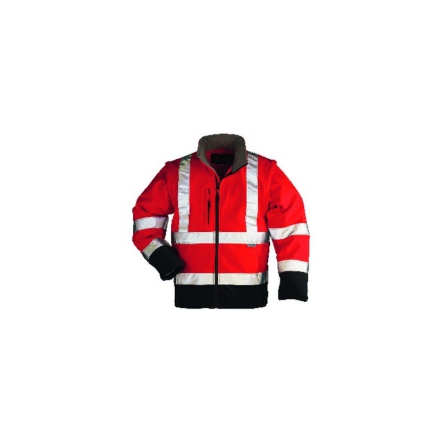 STATION Veste Softshell 2/1, rouge HV/marine, 310g/m² - COVERGUARD - Taille 3XL