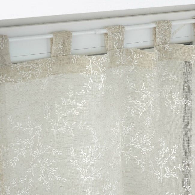 Coppia di tendine (60 x 160 cm) Duetto Blu petrolio e bianco - Tende/Tende trasparenti/ Tende a Coppia di tendine (60 x 160 cm) Duetto Blu petrolio e bianco - Tende/Tende trasparenti/ Tende a