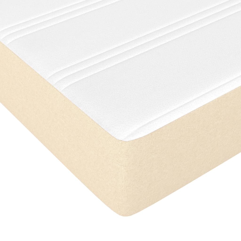 Maison Exclusive - Matelas de lit à ressorts ensachés Crème 140x200x20 cm Tissu - 5