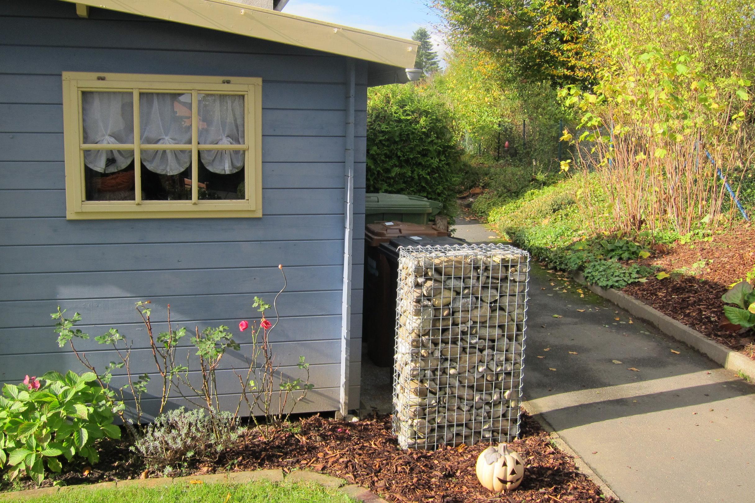 Gabiona - Gabbione in acciaio zincato 100x60x30cm (LxAxP), maglie 5 x 5cm, Spirale, gabbia metallica per muro o giardino - 6