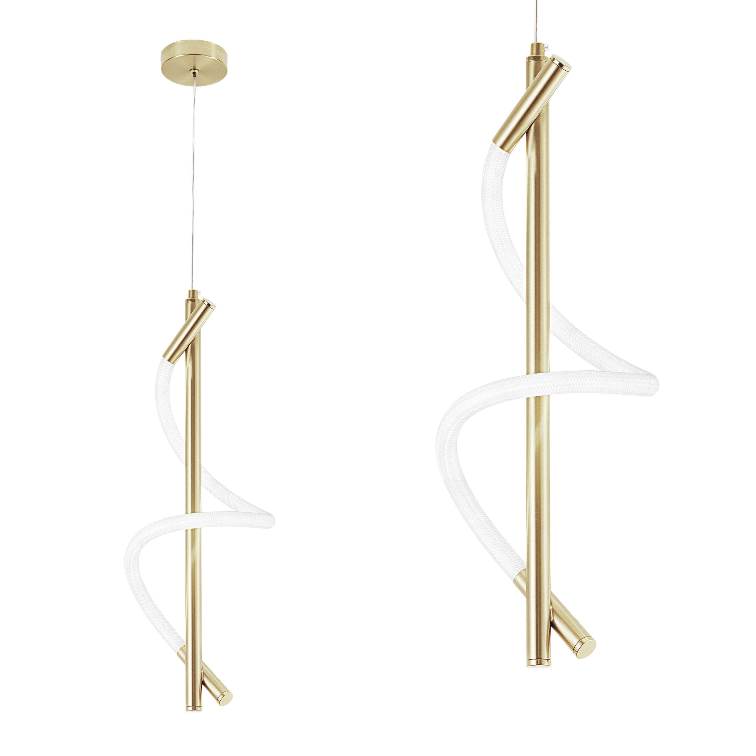Lampa Sufitowa Wisząca Led Toolight Led G015-Cp Złoty