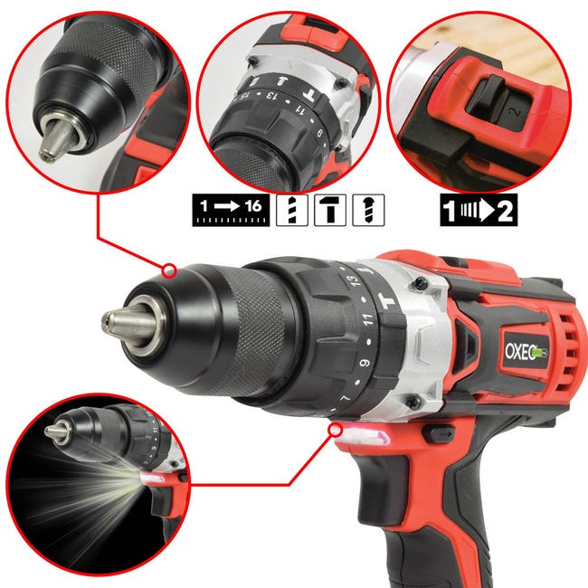 Visseuse à Percussion Sans Fil 18V 520Nm - Perceuse Visseuse Carrée 1/2" (Sans Batterie)