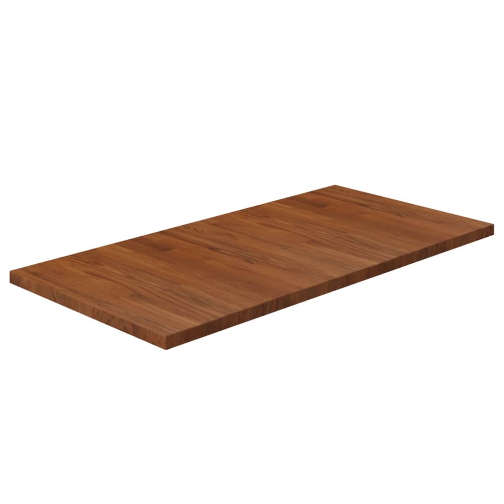 Maison exclusive - encimera baño madera maciza tratada marrón oscuro 100x50x2,5 cm