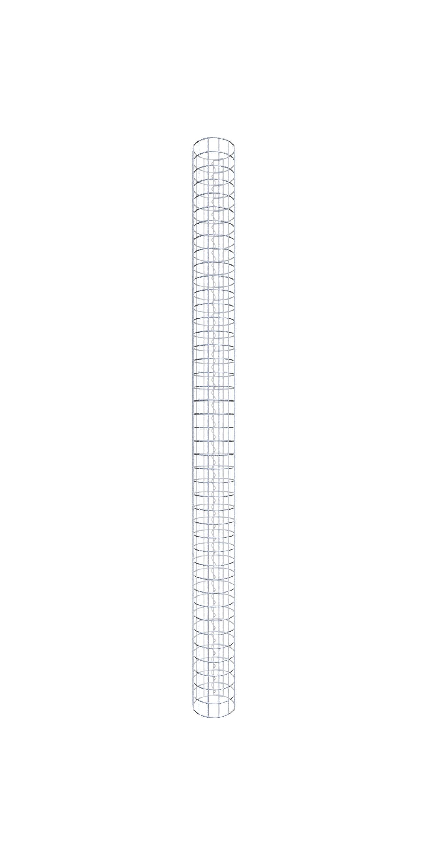 Kolumna gabionowa średnica 22 cm MW 5 x 5 cm okrągła - wysokość: 210 cm