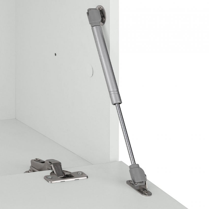 Bureau 70x70 pliable avec étagère rétractable armoire Dalia - 6