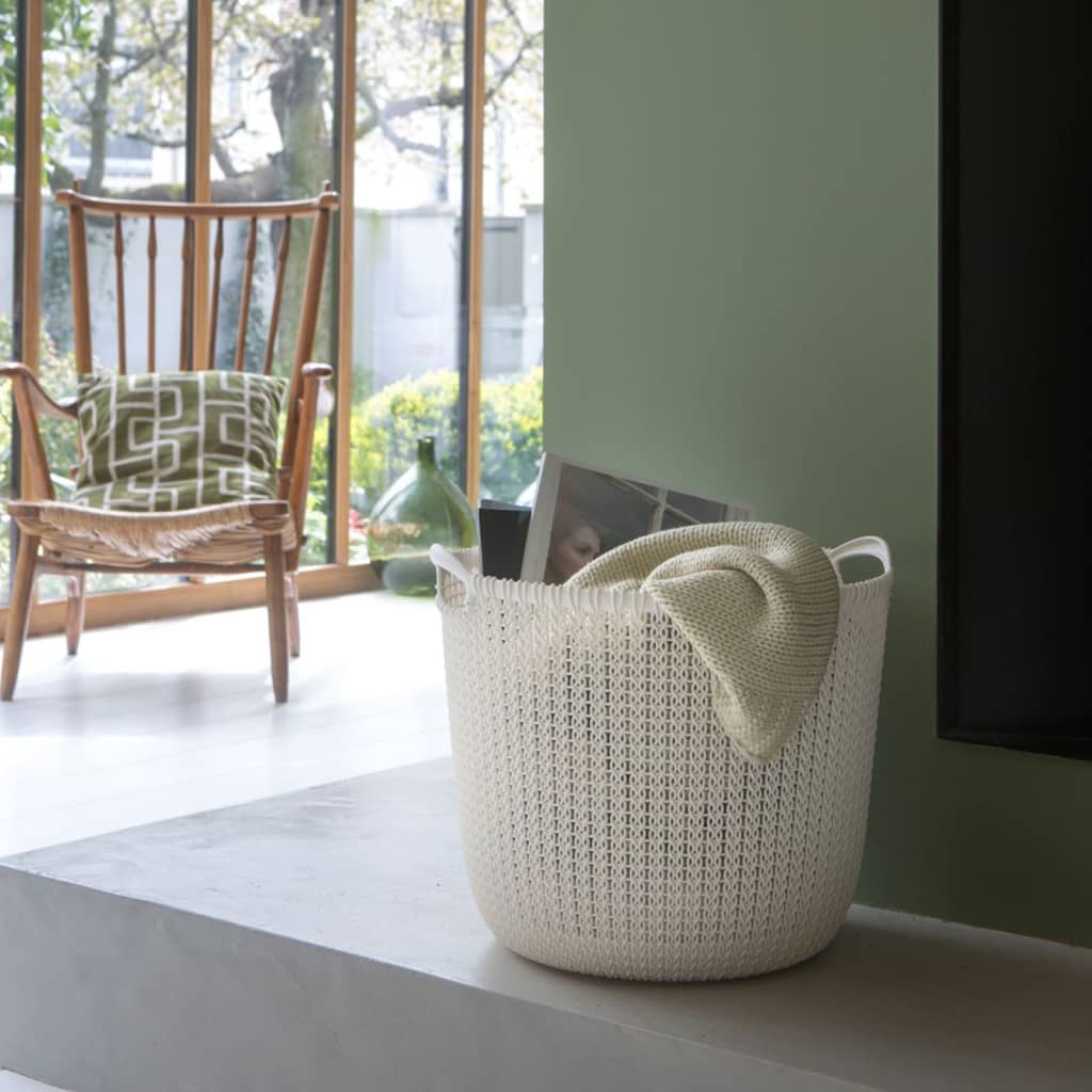 Curver Knit Cesta Rettangolare S - 8 Lt - 30X22X17H Azzurro