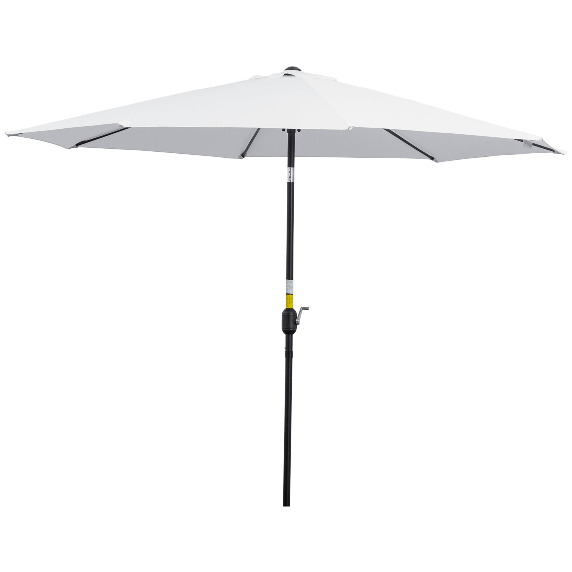 Parasol De Jardin Portable 2x2m Outsunny - Toile Carrée Ajustable, Pied Pointu Pour Sable/sol - 5