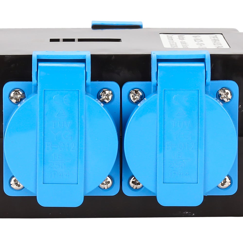 Coffret de Chantier Monophase Repartiteur de Courant Mural Coffret Electrique de Chantier 1 x CEE 400V / 16A, 3 x 230V（Schuko） - 9