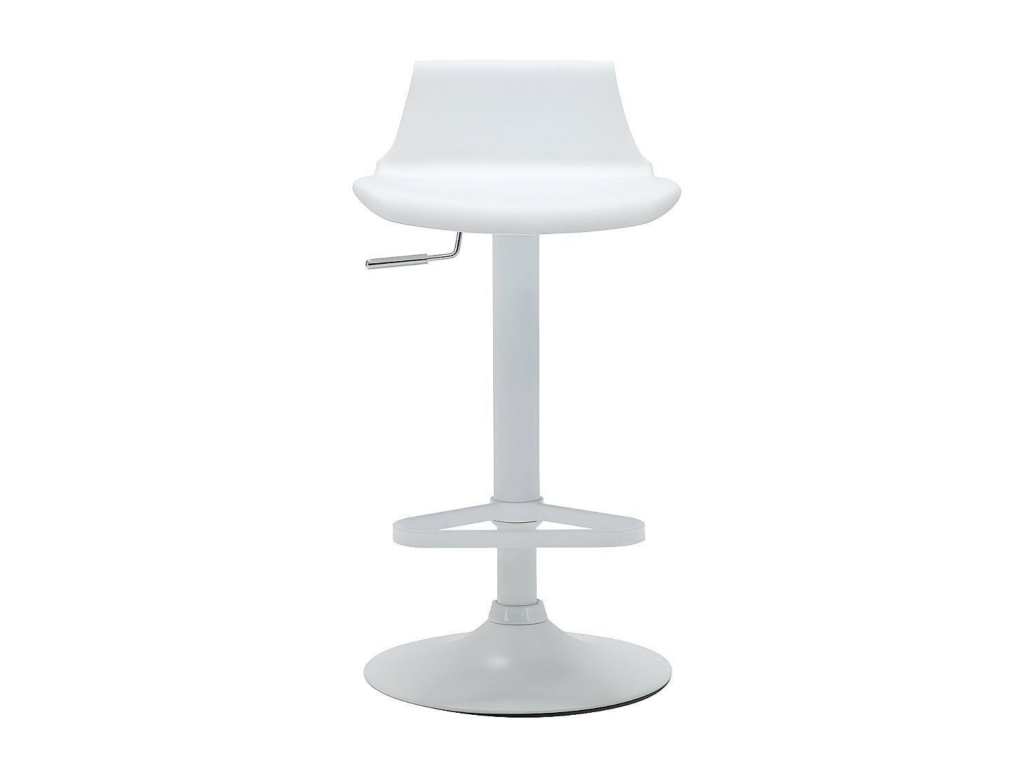 Tabouret de bar - Polypropylène - Hauteur réglable - Coloris blanc - CALAS - 2