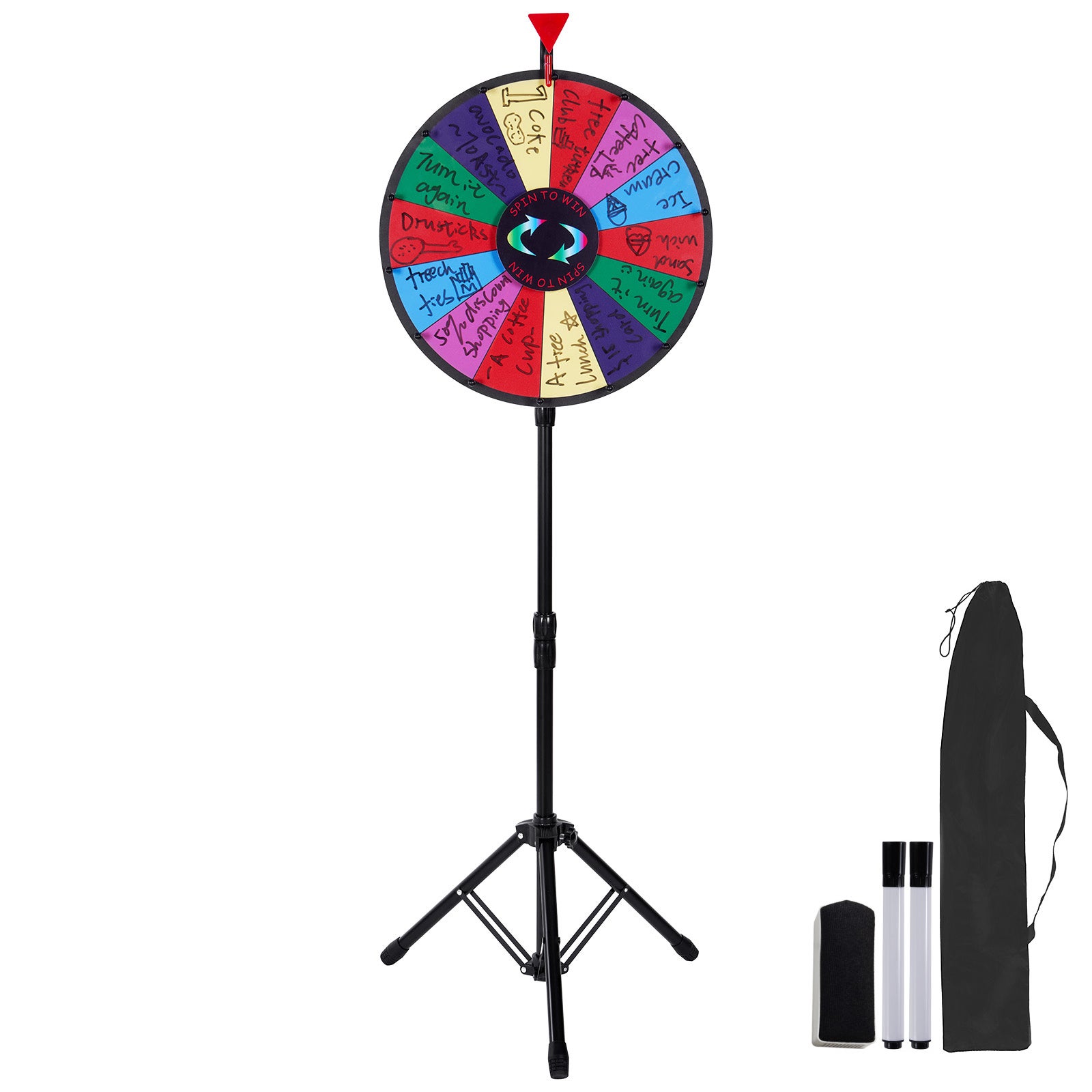 Roue de Loterie Personnalisée 45 cm, Roue de la Chance 14 Fentes ...