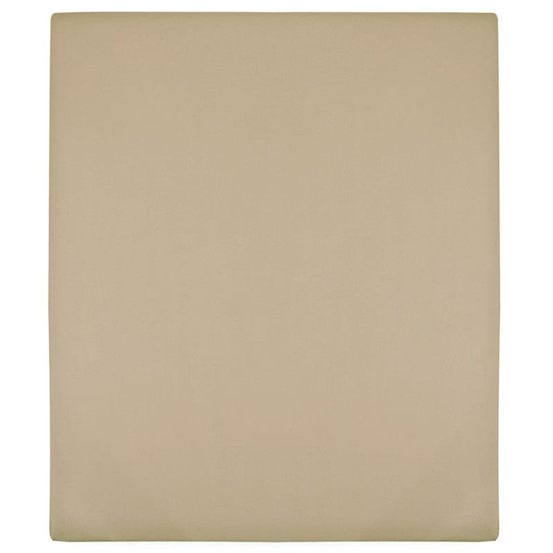 Prześcieradła, 2 szt., taupe, 90x200 cm, dżersej bawełniany vidaXL