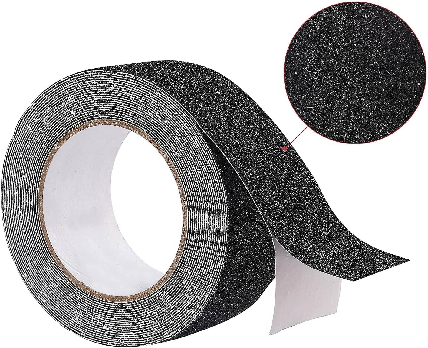 Taśma antypoślizgowa na schody 5 m x 2,5 cm, czarna, antypoślizgowa taśma samoprzylepna, antypoślizgowa taśma samoprzylepna do stosowania na zewnątrz